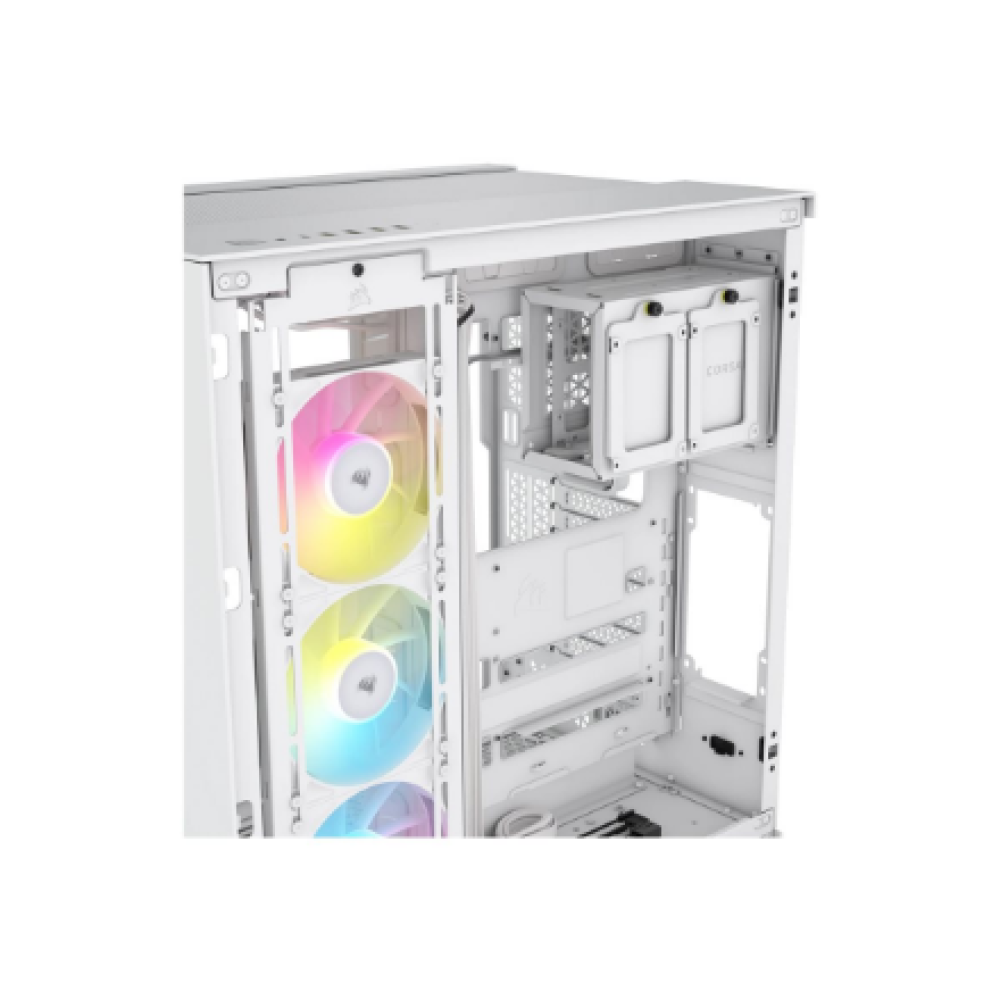 Corsair Dual Chamber PC Case , iCUE LINK 6500X RGB , White , Mid Tower , Power supply included No , ATX