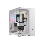 Corsair Dual Chamber PC Case , iCUE LINK 6500X RGB , White , Mid Tower , Power supply included No , ATX
