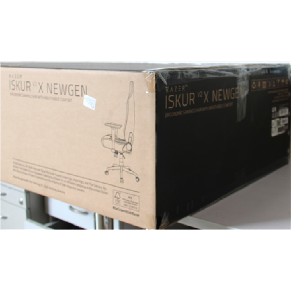 SALE OUT. , Razer Iskur V2 X NewGen , Gaming Chair , Black/Green , DAMAGED PACKAGING, ITEM SCRATCHED, DIRTY PARTS , 36 month(s)