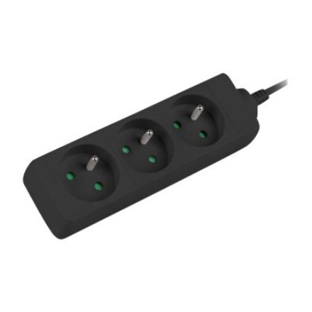 Lanberg Cable Power Strip, 3X French Outlets Quality-Grade Copper, 3 m , PS0-03E-0300-BK