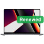 Apple Renewed Grade C , MacBook Pro 16 A2485, 2021 , 16.2 , 32 GB , SSD , 1000 GB , Apple M1 Max 32-Core GPU , macOS , Keyboard language US , 12 month(s)