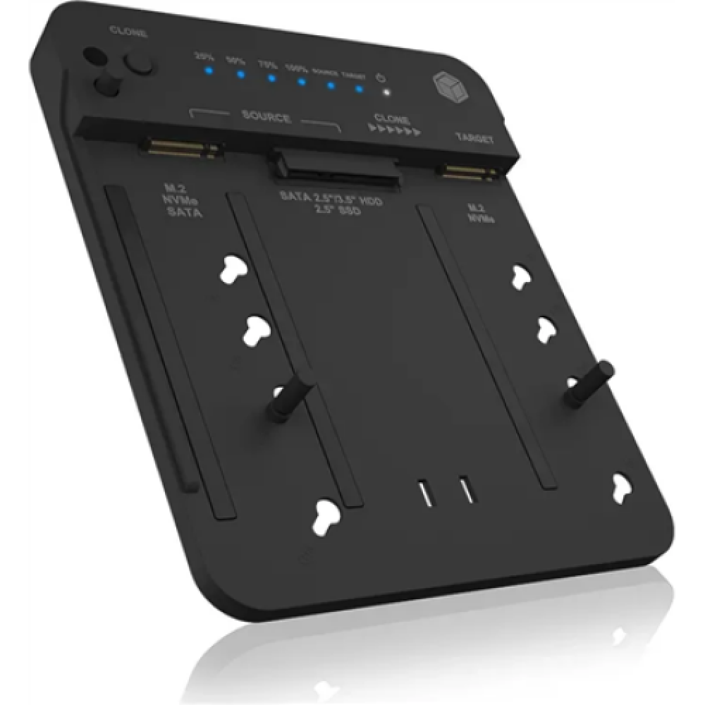 Raidsonic Icy Box Docking and Clone station for 2x M.2 NVMe SSD , IB-2913MCL-C31