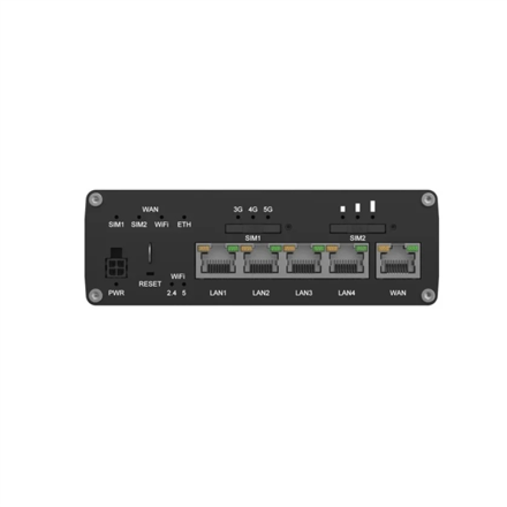 Teltonika Industrial 5G Router with Wi-Fi 6 , RUTC5020 , 802.11ax , 10/100/1000 Mbit/s , Ethernet LAN (RJ-45) ports 5 , Mesh Support No , MU-MiMO Yes , 5G
