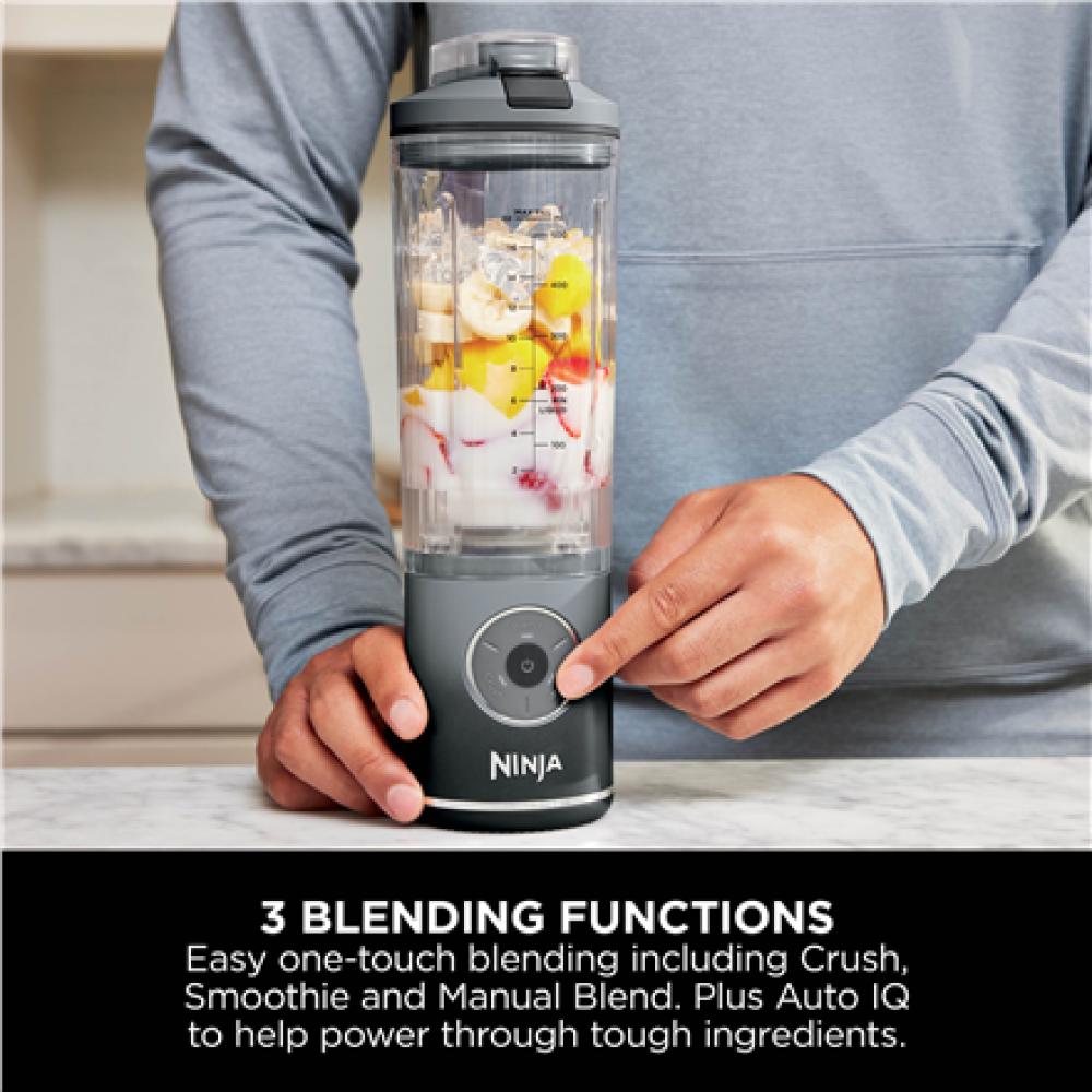 NINJA Blast Max Blender , BC251EUGY , Portable , Jar material BPA-free , Jar capacity 0.57 L , Ice crushing , Cool Grey