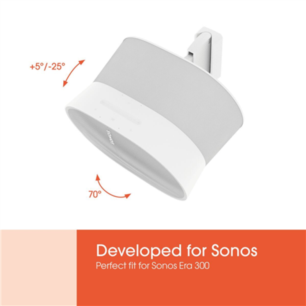 Vogels Wall mount , Speaker Wall Mount for Sonos Era 300 , Tilt, rotate , Maximum weight (capacity) 7 kg , White