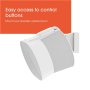 Vogels Wall mount , Speaker Wall Mount for Sonos Era 300 , Tilt, rotate , Maximum weight (capacity) 7 kg , White