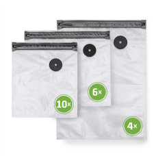 Caso , Vacu ZIP-Bags Set , 01243 , Transparent