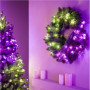 Twinkly Pre-lit Wreath Smart LED 50 RGBW (Multicolor + White) , Twinkly , Pre-lit Wreath Smart LED 50 , RGBW – 16M+ colors + Warm white