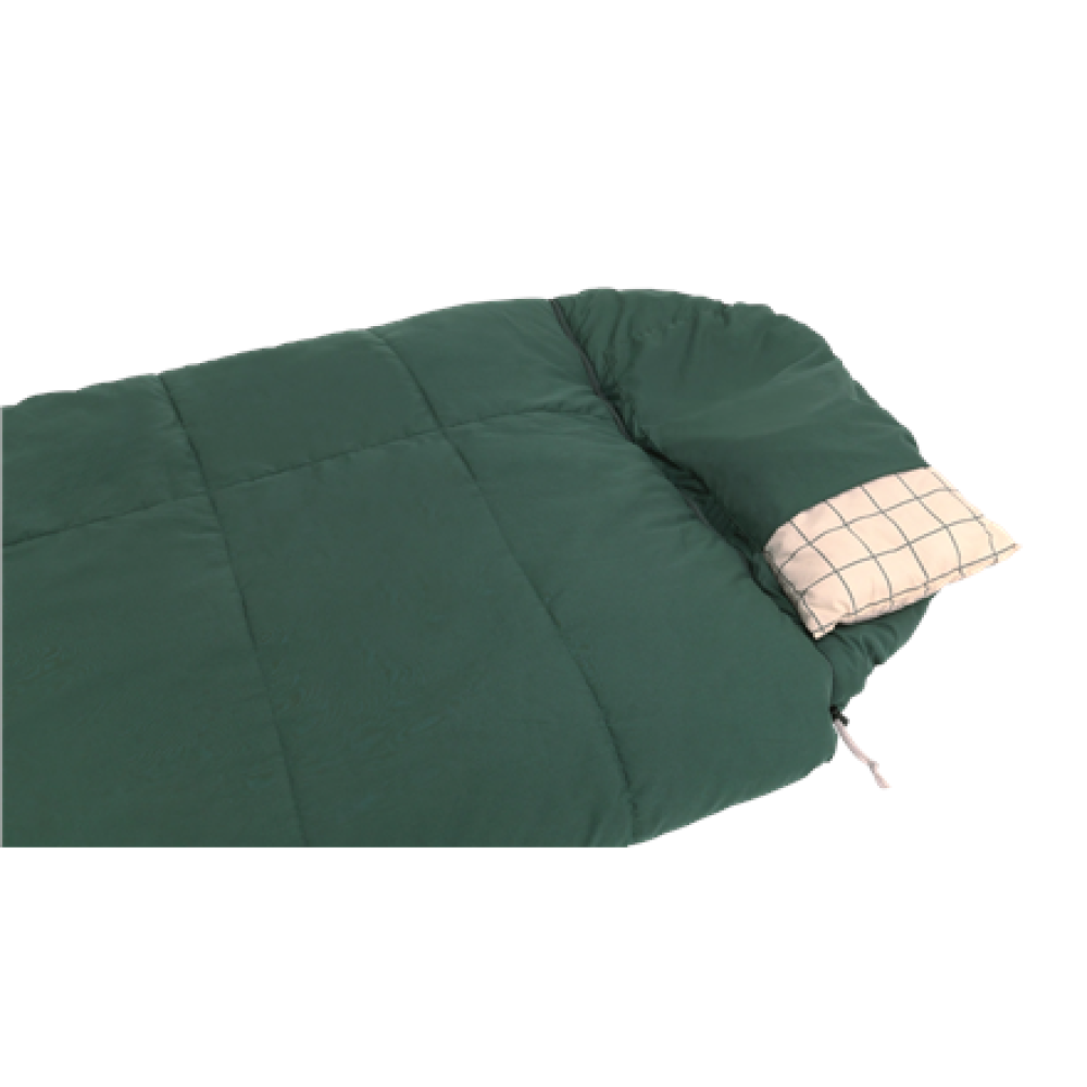 Outwell Camper Prime , Sleeping Bag , 235 x 90 cm , 2-way L-shape open-end with auto lock