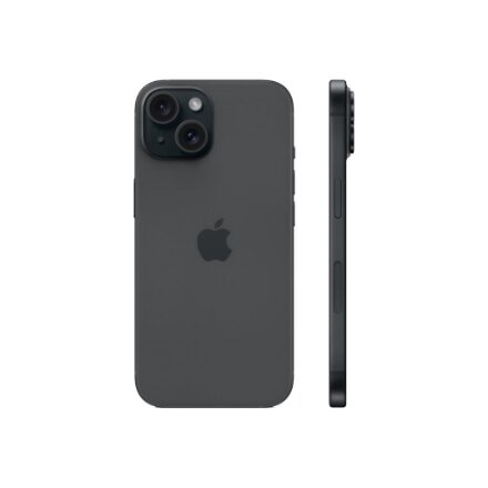Apple , iPhone 15 , Black , 6.1 , Super Retina XDR , 2556 x 1179 pixels , A16 Bionic , Internal RAM 6 GB , 128 GB , Dual SIM , 4G , Main camera resolution 48+12 MP , Secondary camera resolution 12 MP , iOS , 17