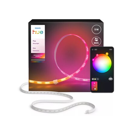 Philips Hue Flux strip light extension, 5 m , 48 W , Bluetooth, Zigbee