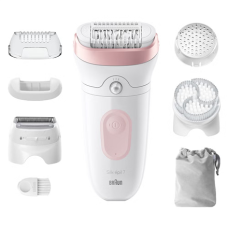 Braun , Epilator , Silk-épil Series 7 7-060 , Operating time (max) 40 min , Number of power levels 1 , Wet & Dry , White/Pink