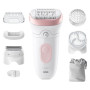 Braun , Epilator , Silk-épil Series 7 7-060 , Operating time (max) 40 min , Number of power levels 1 , Wet & Dry , White/Pink
