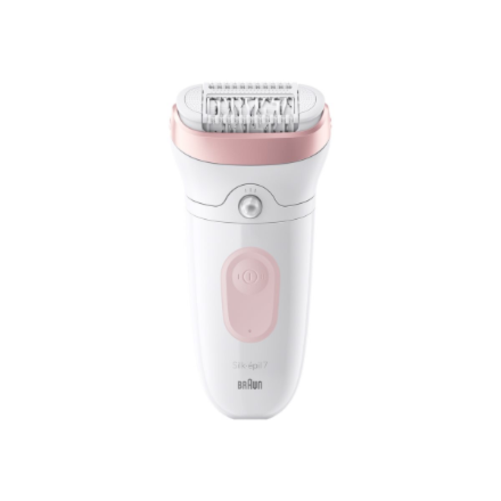 Braun , Epilator , Silk-épil Series 7 7-060 , Operating time (max) 40 min , Number of power levels 1 , Wet & Dry , White/Pink