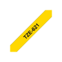 Brother , TZe-621 Laminated Tape , Black on Yellow , TZe , 8 m , 9 cm
