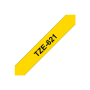 Brother , TZe-621 Laminated Tape , Black on Yellow , TZe , 8 m , 9 cm
