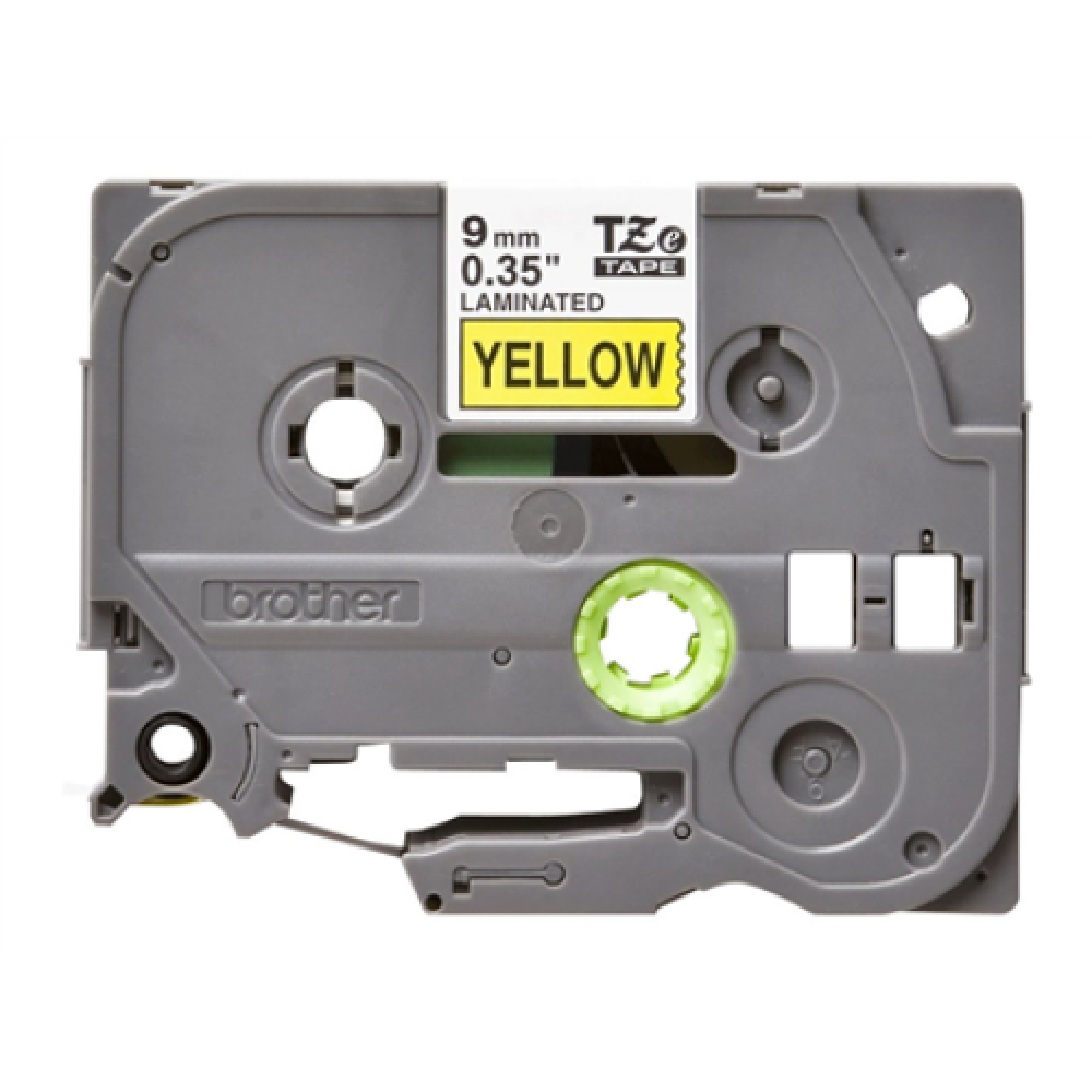 Brother , TZe-621 Laminated Tape , Black on Yellow , TZe , 8 m , 9 cm