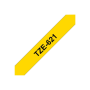 Brother , TZe-621 Laminated Tape , Black on Yellow , TZe , 8 m , 9 cm