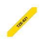 Brother , TZe-621 Laminated Tape , Black on Yellow , TZe , 8 m , 9 cm