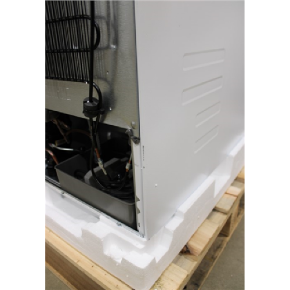 SALE OUT. LG GBB61SWJMN Refrigerator, E, Free-standing, Combi, Height 1.86 m, Net fridge 234 L, Net freezer 107 L, White, DAMAGED PACKAGING, SCRATCHED BACK ON SIDE , Refrigerator , GBB61SWJMN , Energy efficiency class E , Free standing , Combi , Height 18