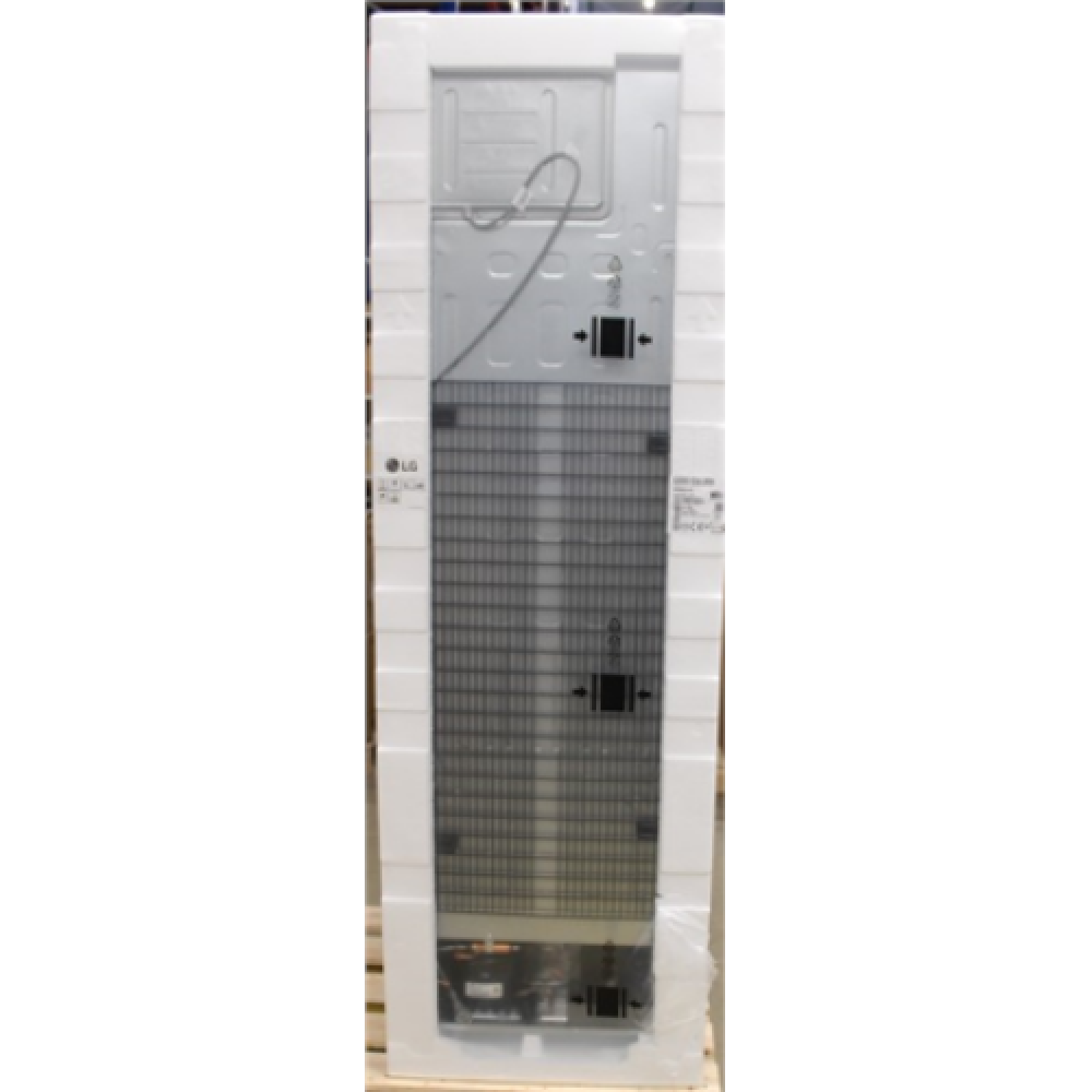SALE OUT. LG GBB61SWJMN Refrigerator, E, Free-standing, Combi, Height 1.86 m, Net fridge 234 L, Net freezer 107 L, White, DAMAGED PACKAGING, SCRATCHED BACK ON SIDE , Refrigerator , GBB61SWJMN , Energy efficiency class E , Free standing , Combi , Height 18