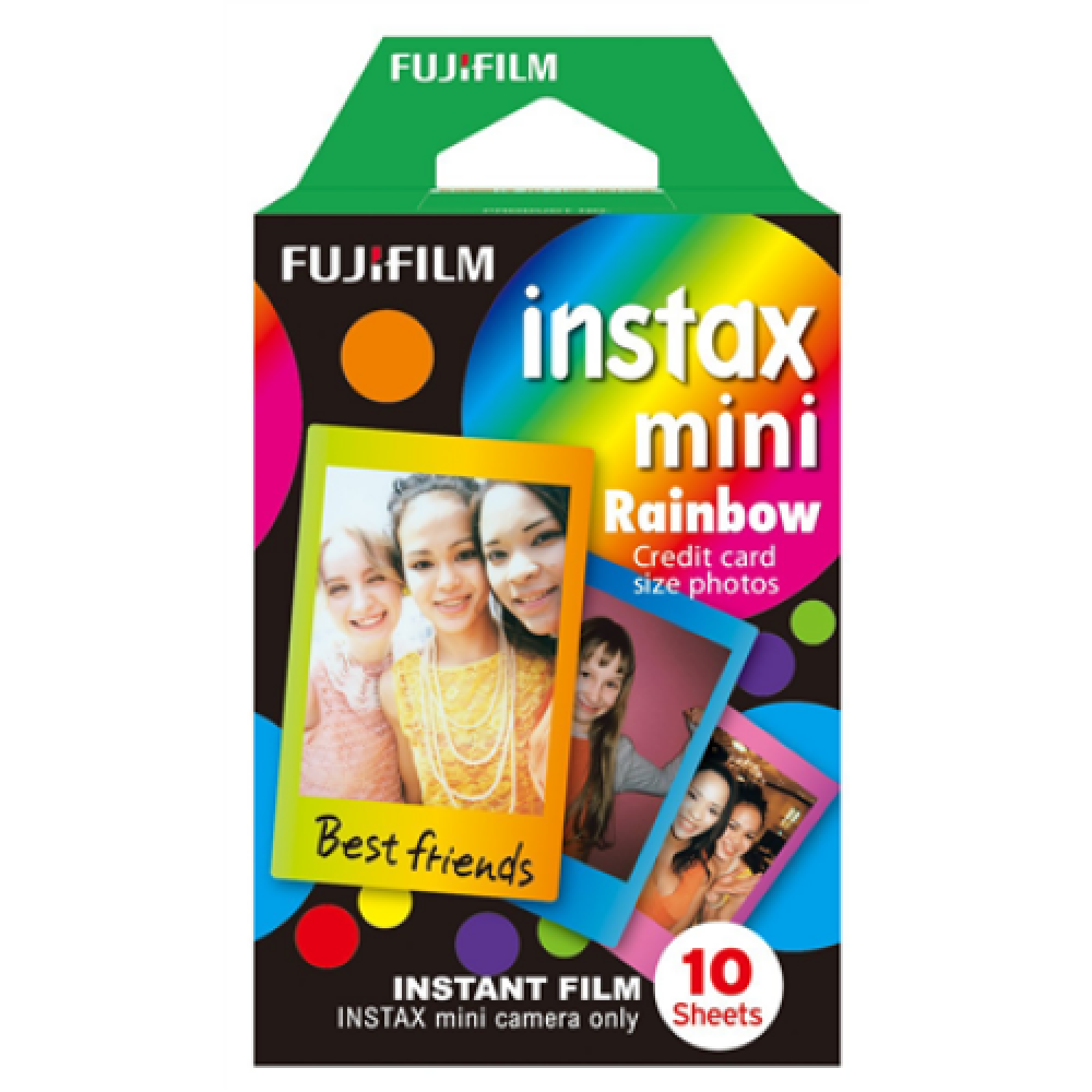 Fujifilm , Instax Mini Rainbow Instant Film , 86 x 54 mm , Quantity 10