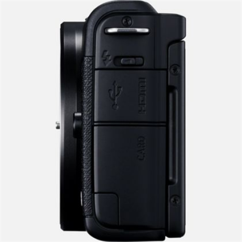 Canon EOS M200 + EF-M 15-45 IS STM SLR camera 24.1 MP ISO 25600 Display diagonal 3.0 Wi-Fi Automatic, manual CMOS Black Viewfinder Image sensor size (W x H) 22.3 x 14.9 cm