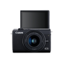 Canon EOS M200 + EF-M 15-45 IS STM SLR camera 24.1 MP ISO 25600 Display diagonal 3.0 Wi-Fi Automatic, manual CMOS Black Viewfinder Image sensor size (W x H) 22.3 x 14.9 cm