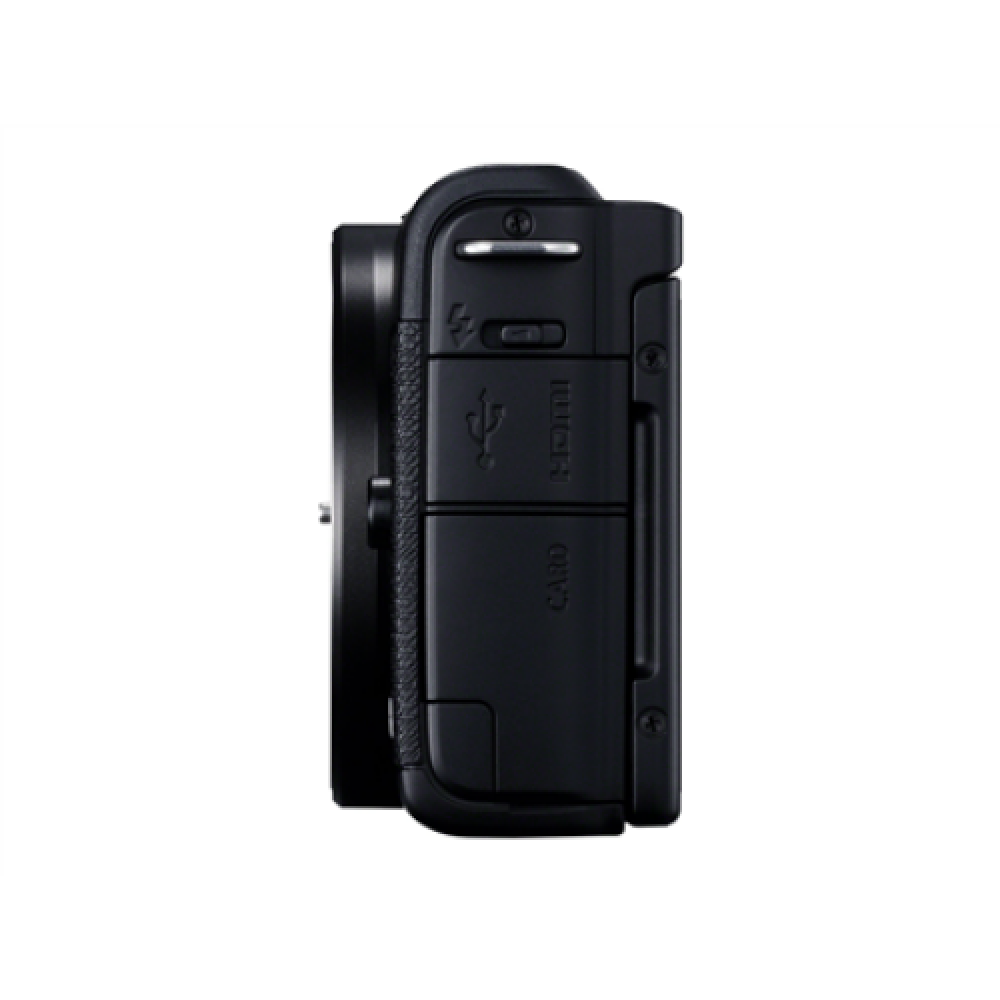 Canon EOS M200 + EF-M 15-45 IS STM SLR camera 24.1 MP ISO 25600 Display diagonal 3.0 Wi-Fi Automatic, manual CMOS Black Viewfinder Image sensor size (W x H) 22.3 x 14.9 cm