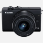 Canon EOS M200 + EF-M 15-45 IS STM SLR camera 24.1 MP ISO 25600 Display diagonal 3.0 Wi-Fi Automatic, manual CMOS Black Viewfinder Image sensor size (W x H) 22.3 x 14.9 cm
