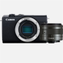Canon EOS M200 + EF-M 15-45 IS STM SLR camera 24.1 MP ISO 25600 Display diagonal 3.0 Wi-Fi Automatic, manual CMOS Black Viewfinder Image sensor size (W x H) 22.3 x 14.9 cm