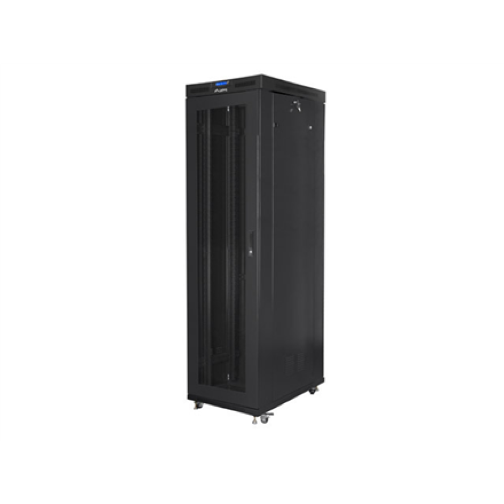 Lanberg , Rack cabinet 19 free-standing 47U/800x1000 (flat pack) with mesh door, LCD , FF01-8047-23BL , Black