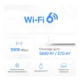 Mercusys AX3000 Whole Home Mesh WiFi 6 System , Halo H80X (1-pack) , 802.11ax , Ethernet LAN (RJ-45) ports 3 , Mesh Support Yes , MU-MiMO No , No mobile broadband