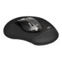 PORT CONNECT , Ergonomic Mouse Pad , 200 x 230 x 20 mm , Black