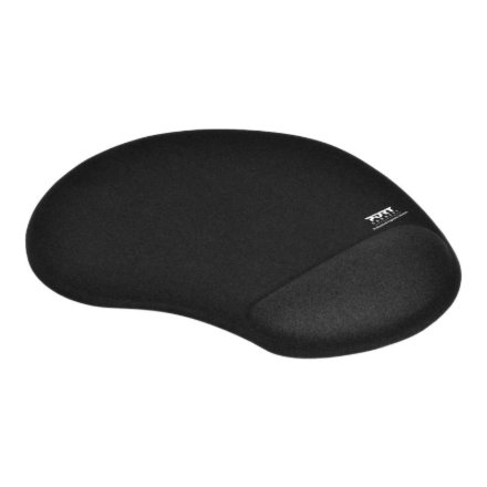 PORT CONNECT , Ergonomic Mouse Pad , 200 x 230 x 20 mm , Black