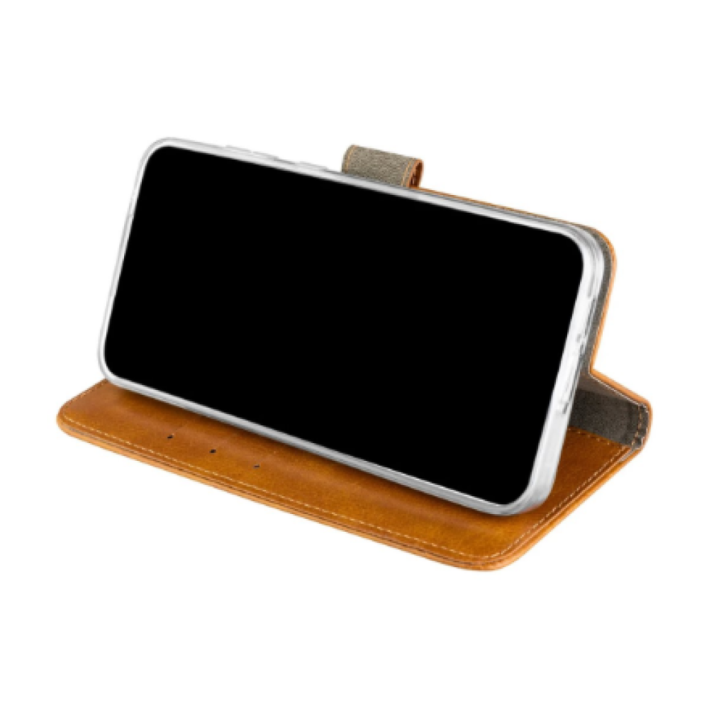 Fixed Opus , Book Case , Samsung , Galaxy A57 5G , Synthetic leather , Brown