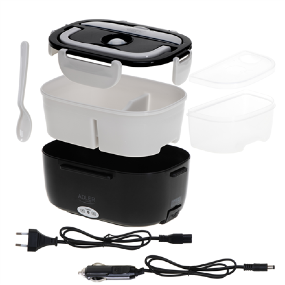 Adler , Electric lunch box with 5 litres thermal bag , AD 4521 , 1 L , Black , Lid included