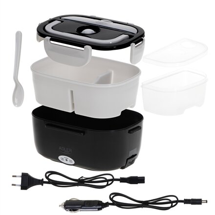 Adler , Electric lunch box with 5 litres thermal bag , AD 4521 , 1 L , Black , Lid included