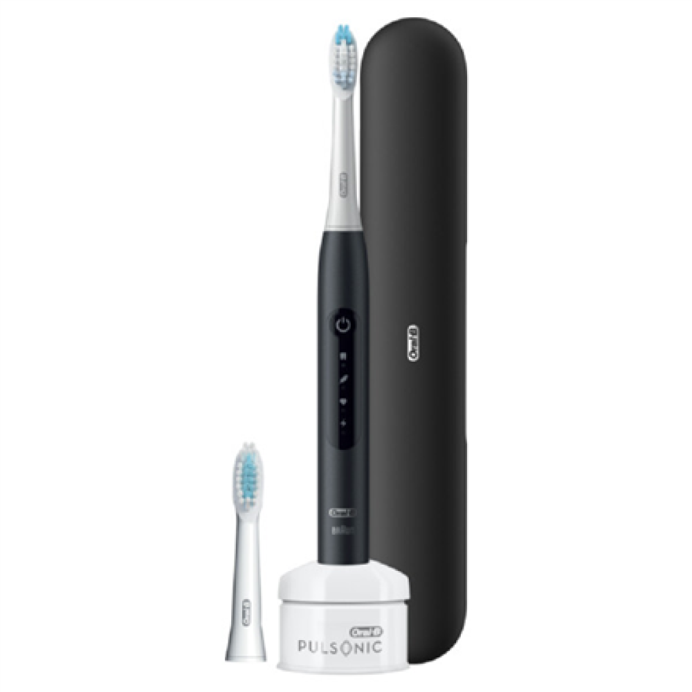 Oral-B Toothbrush , Pulsonic Slim Luxe 4500 , Rechargeable , For adults , Number of brush heads included 2 , Number of teeth brushing modes 3 , Sonic technology , Black