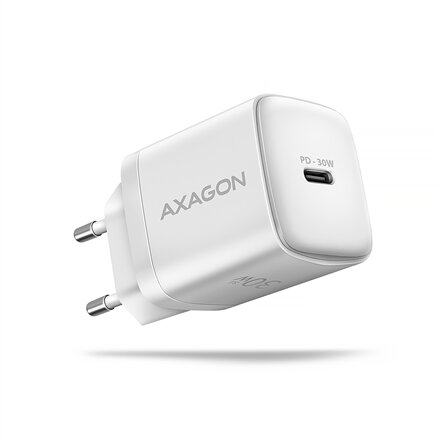 AXAGON Sil wallcharger 1x port USB-C, PD3.0 /PPS/QC4+/SFC/AFC/Apple, 30w , ACU-PD30W