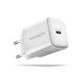 AXAGON Sil wallcharger 1x port USB-C, PD3.0 /PPS/QC4+/SFC/AFC/Apple, 30w , ACU-PD30W