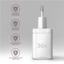 AXAGON Sil wallcharger 1x port USB-C, PD3.0 /PPS/QC4+/SFC/AFC/Apple, 30w , ACU-PD30W