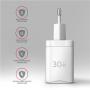 AXAGON Sil wallcharger 1x port USB-C, PD3.0 /PPS/QC4+/SFC/AFC/Apple, 30w , ACU-PD30W