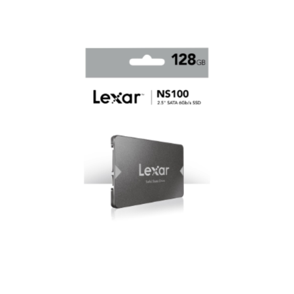 Lexar , NS100 , 128 GB , SSD form factor 2.5 , Solid-state drive interface SATA III , Read speed 520 MB/s , Write speed 510 MB/s