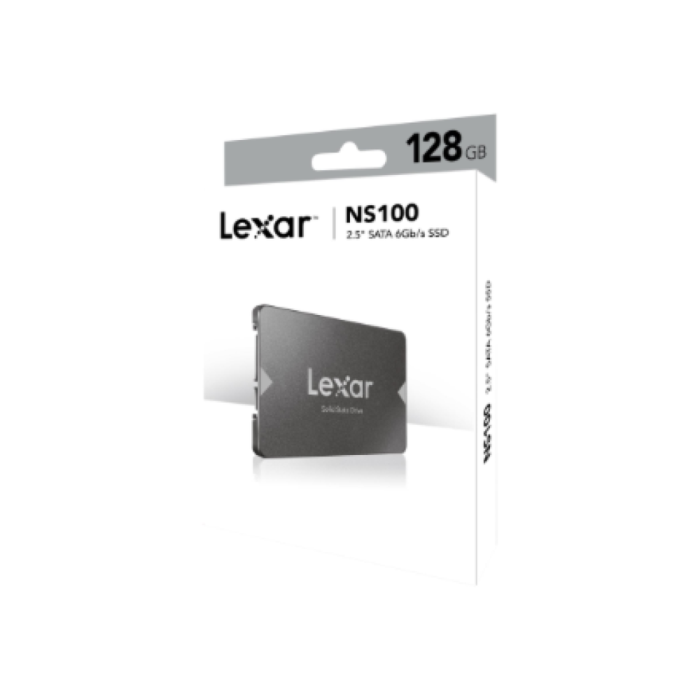 Lexar , NS100 , 128 GB , SSD form factor 2.5 , Solid-state drive interface SATA III , Read speed 520 MB/s , Write speed 510 MB/s