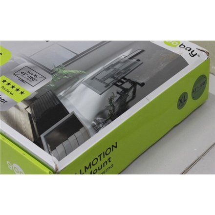 SALE OUT. Goobay TV wall mount Pro FULLMOTION (XL), Black , Goobay Wall mount , TV wall mount Pro FULLMOTION, XL , 43-100 , Maximum weight (capacity) 60 kg , DAMAGED PACKAGING AND TEMPLATE, SCRATCHED , Black