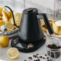 Adler Kettle , AD 1349 , Electric , 1100 W , 1 L , Stainless steel , 360° rotational base , Black/Gold