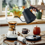 Adler Kettle , AD 1349 , Electric , 1100 W , 1 L , Stainless steel , 360° rotational base , Black/Gold