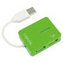 Logilink , USB 2.0 Hub 4-Port, Smile, Green