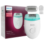 Philips , Epilator , Satinelle Essential BRE245/00 , White/Green